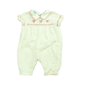 Anavini Unisex White | Red Romper size: 3 Months